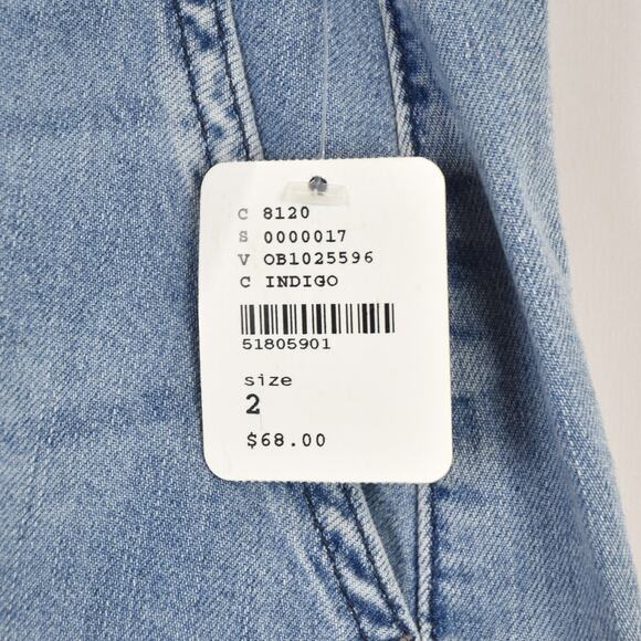 Free People Splendor In the Grass Paperbag High Waist Denim Skirt, size 2, NWT - Picture 5 of 5